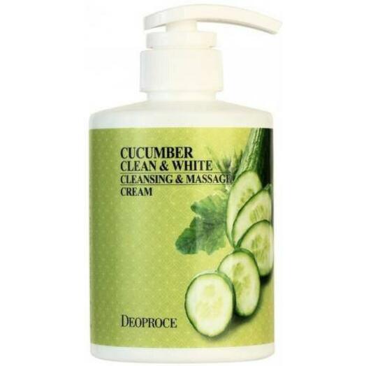 Deoproce Крем Deoproce Cucumber Clean   White Cleansing   Massage Cream - 450 мл