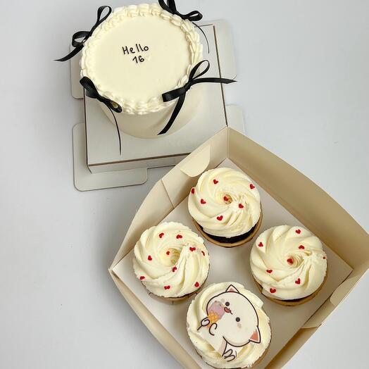 Бенто + капкейки 🧁