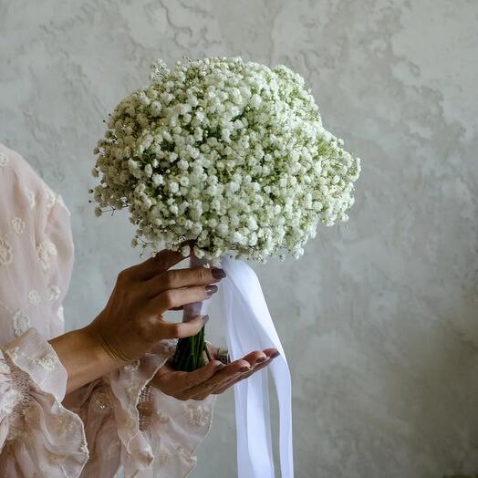 Ramo de novia de gypsophila