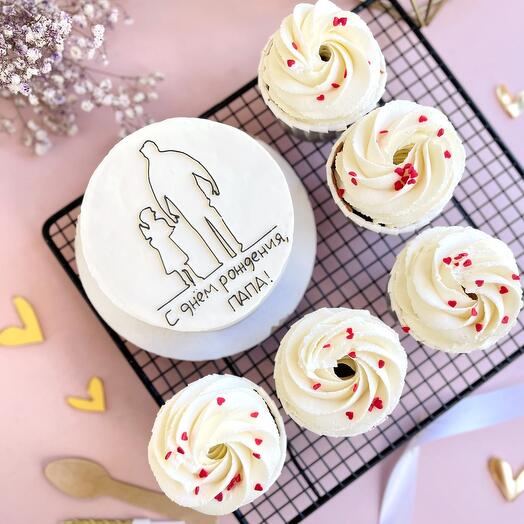 Подарочный набор папе Бенто С днем рождения папа подарок для папы, торт для папы, папочке