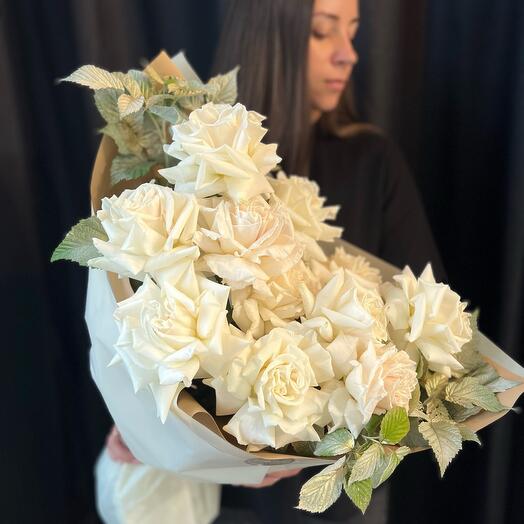 ☁️Моно букет « Райское облако»🌥️