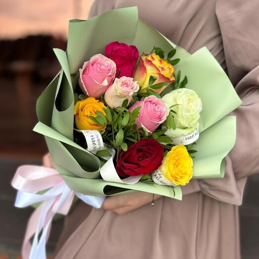 🌸 Букет комплемент из кенийской розы