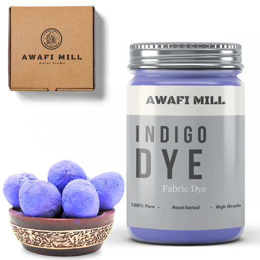 AWAFI MILL Indigo Dye Kit | Blue Dye - Bottle of 100 Gram