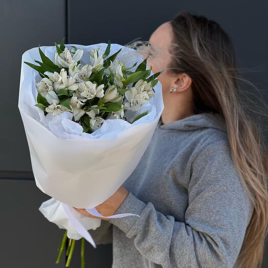Моно букет альстромерия / цветы с доставкой в Уфе