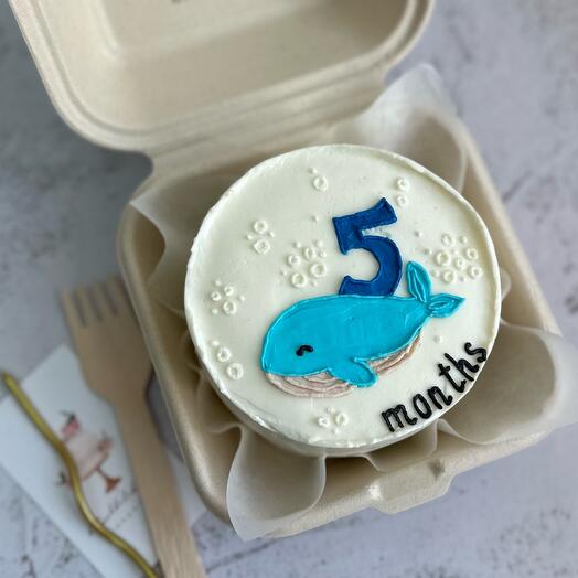 Bento cake "Whale 5 months"