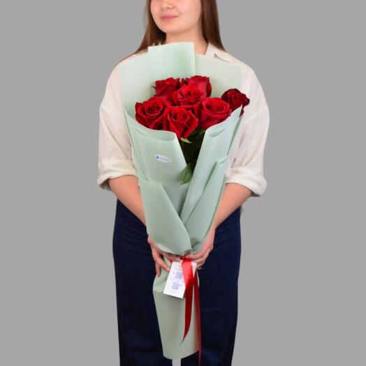 Букет 7 Голландских роз 90 см