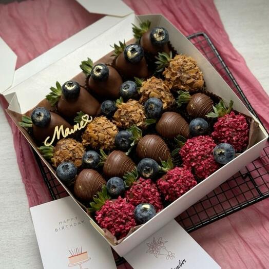 Маме клубника в шоколаде 20 шт