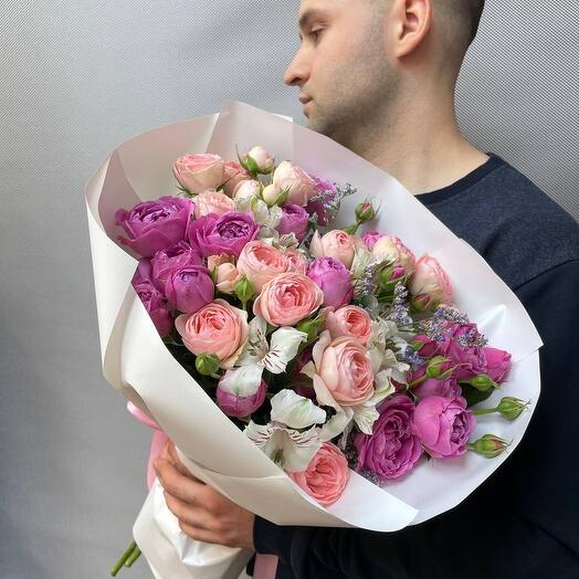 Букет «Нежное сердце 💓»