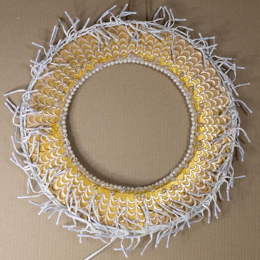 Авторский светильник "Северный ветер 04" Д 32 см, Холодный белый свет