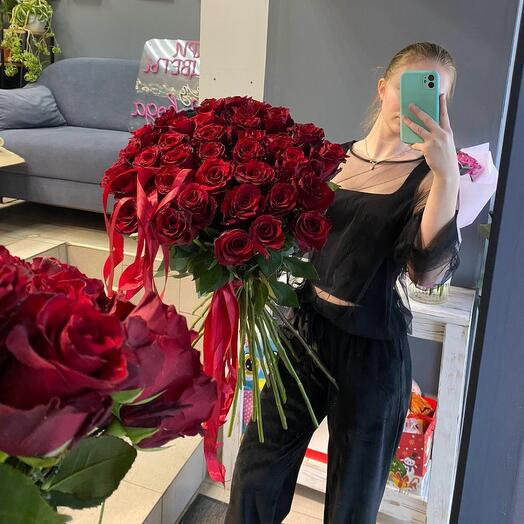 Букет из 35 красных роз 😍😍😍
