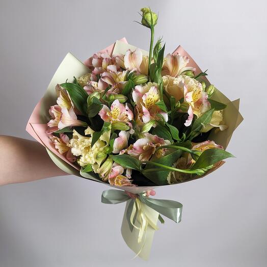 Alstroemeria and eustoma