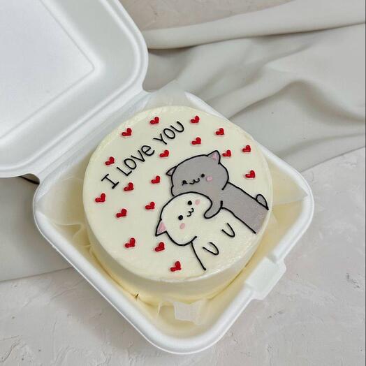 Бенто-торт &quot;I Love You&quot; 🍓️