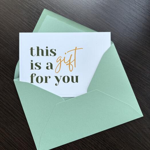 Gift certificate for creative workshops  Bon podarunkowy na kreatywne warsztaty