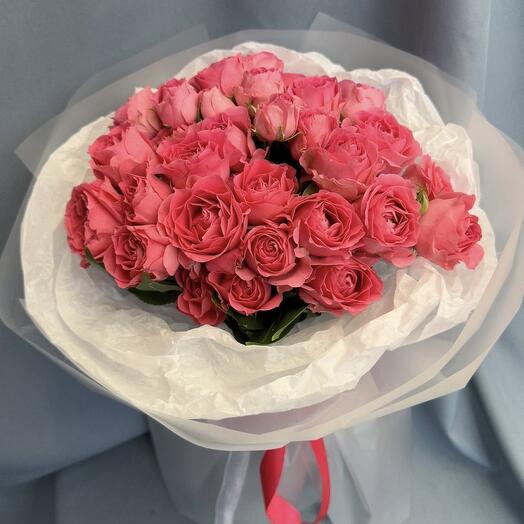 Raspberry sherbet bouquet