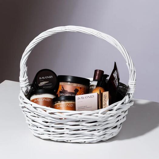 Подарочная корзина "Ванильный шоко"