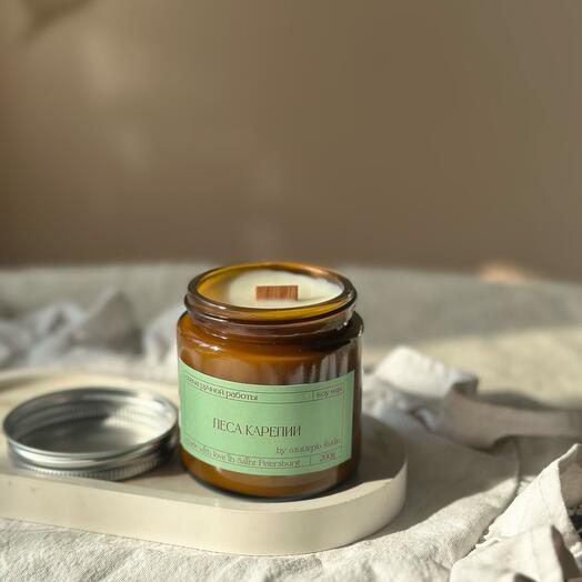 Свеча «Леса Карелии» premium из натурального воска