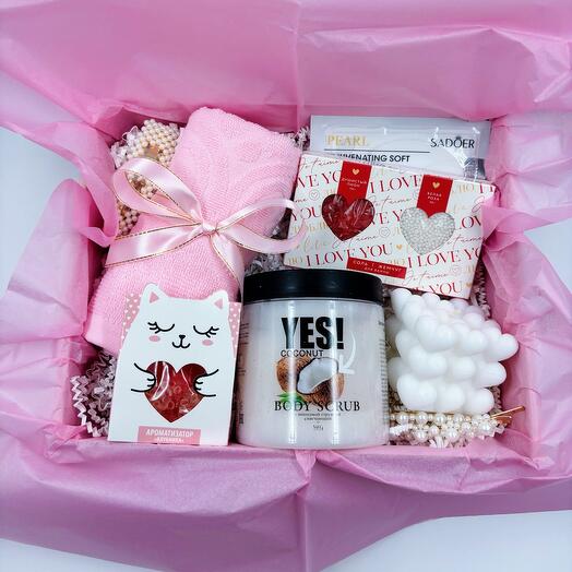 Подарочный набор «Мечтай»💝 Подарок девушке, любимой, подруге, сестре, подарок на день рождения, бьюти-бокс, нежный подарок