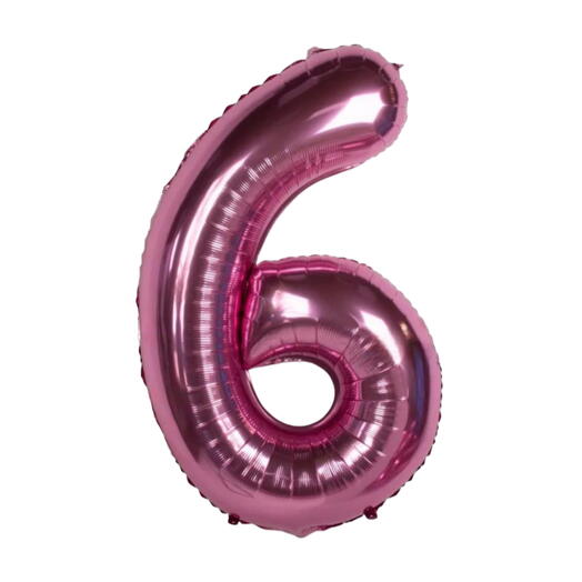 (НА ВЫБОР) Воздушный шар 100см цифра розовая. Helium balloon ON CHOICE 100 cm number pink