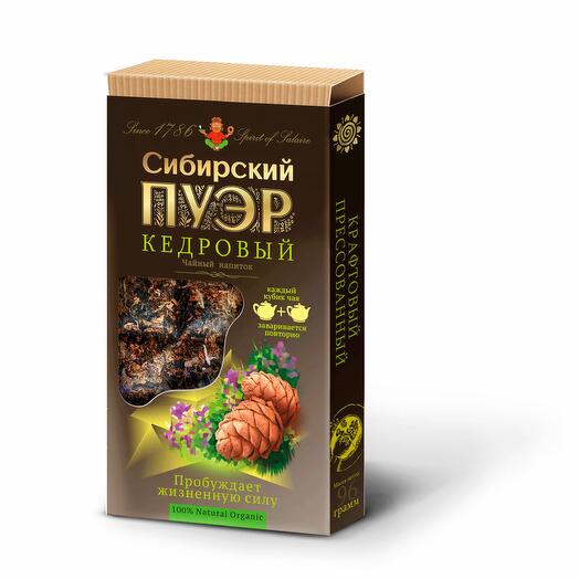 Сибирский пуэр кедровый, плиточный, чай