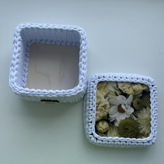 Интерьерная корзина «Букет цветов»