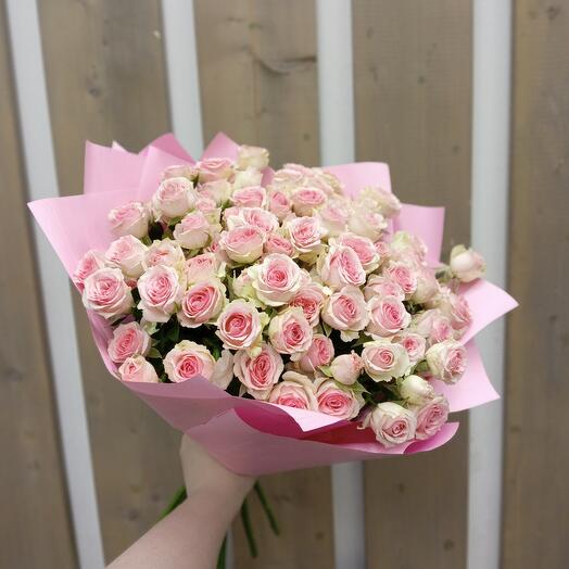 Кустовые розы 15 шт