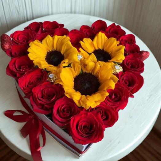Rose Sun Choco Heart