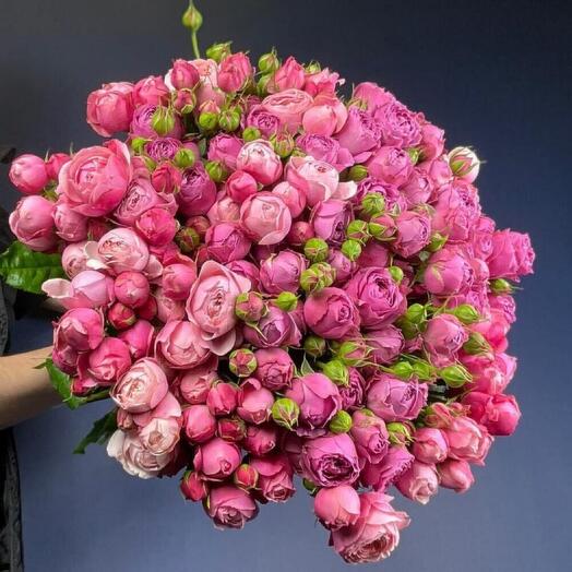 Роза кустовая пионовидная