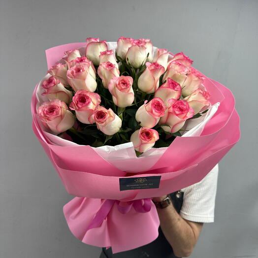 Букет 316 🌹«25 поцелуев» 💋