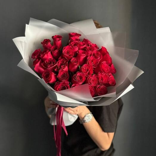 🌹Монобукет "Горячая любовь"