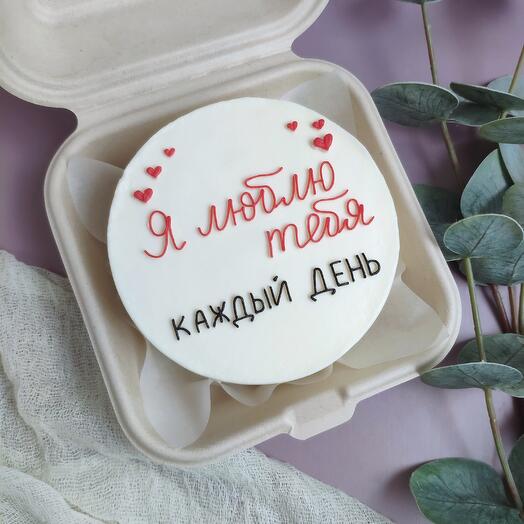 Бенто торт люблю тебя 14 февраля