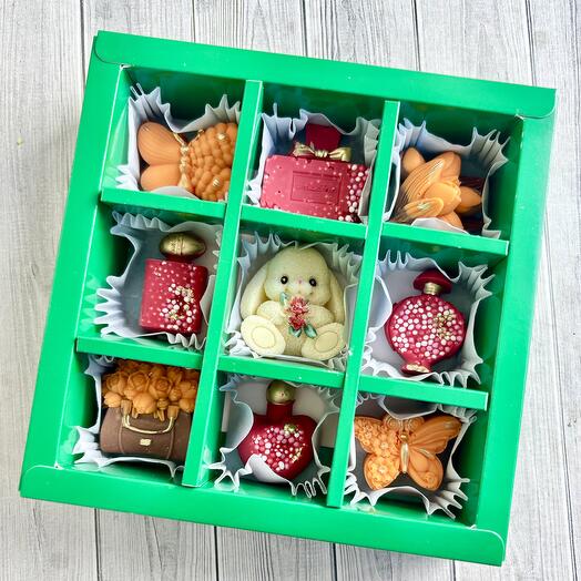 Сладкий подарок из бельгийского шоколада 3 вкуса