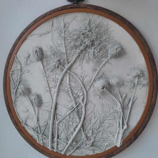 Барельеф настенный Лесные травы