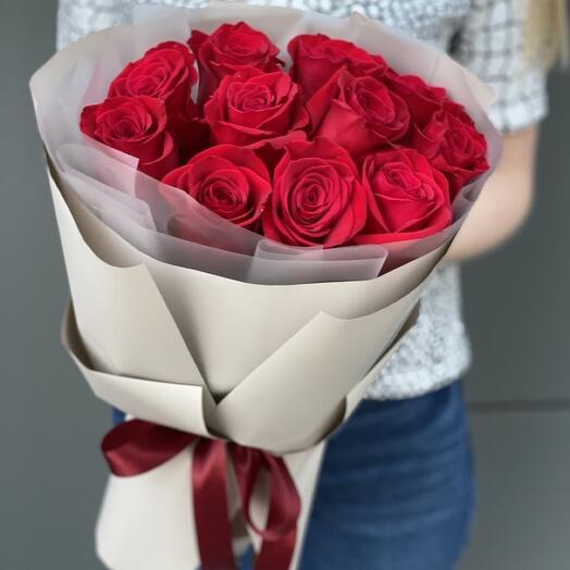 Букет из 11 роз 40 см
