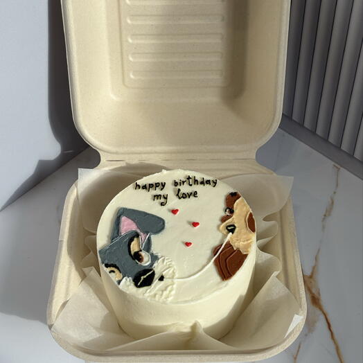 Бенто тортик Happy birthday my love парню, девушке, мужу, жене