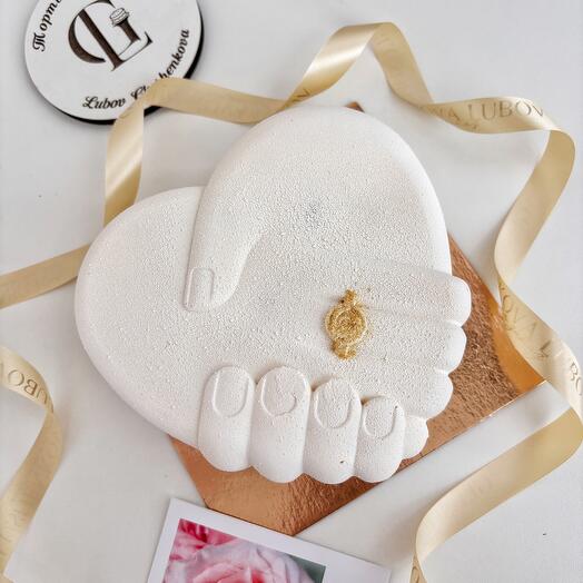 Торт муссовое Сердце в подарок любимому человечку ко Дню всех влюбленных️