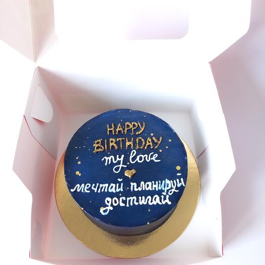 Бенто-торт Happy Birthday для мужчины, молодого человека