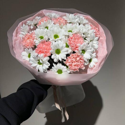 ДуоБукет Хризантема с Диантусами