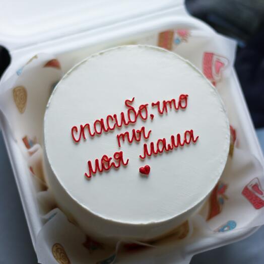 Бенто-торт для мамы "спасибо, что ты моя мама"