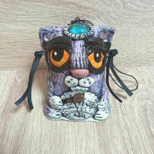 Фигурка игрушка гремелка Кот шаман