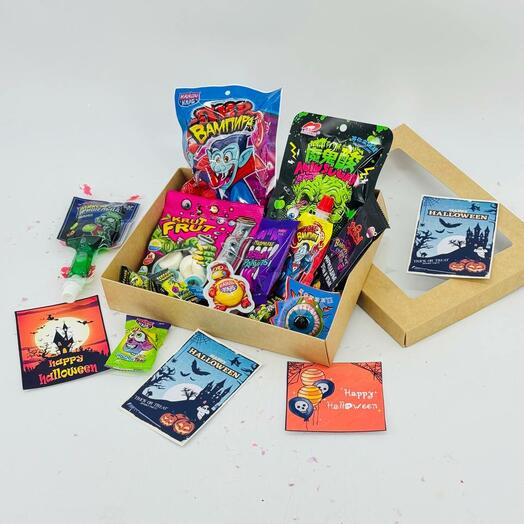 Подарочный набор на Хеллоуин Halloween с азиатскими сладостями