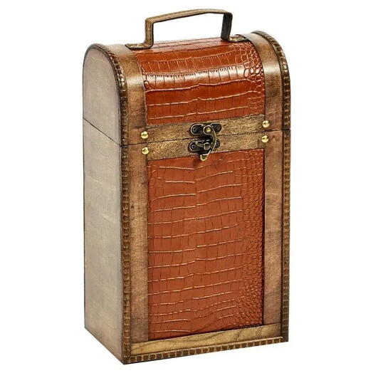 Подарочная коробка для вина "Монбельяр", дерево, искусственная кожа, 36