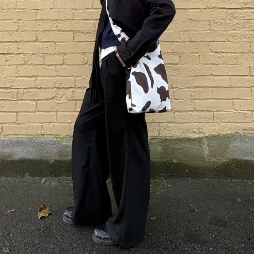 Сумка коровка на завязке