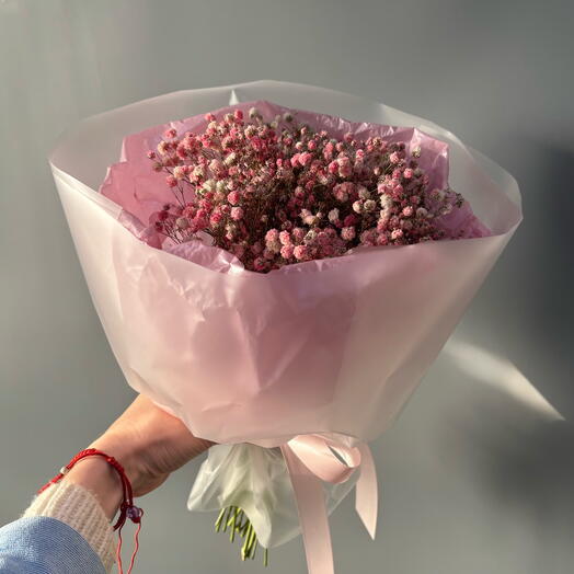 Букет сухоцвет из гипсофилы