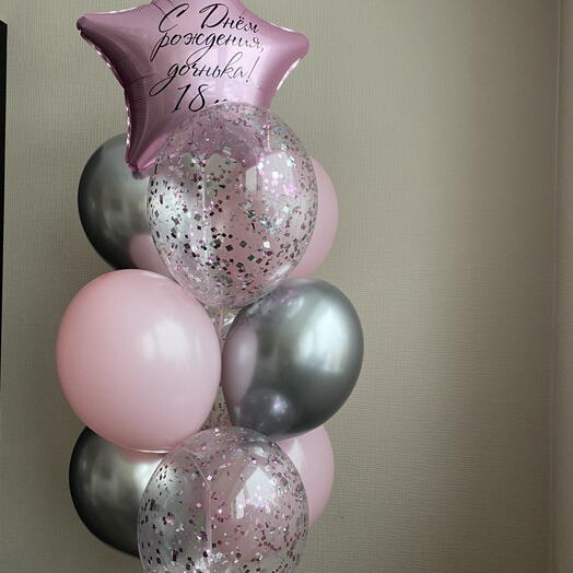 Фонтан шаров PinkS0711