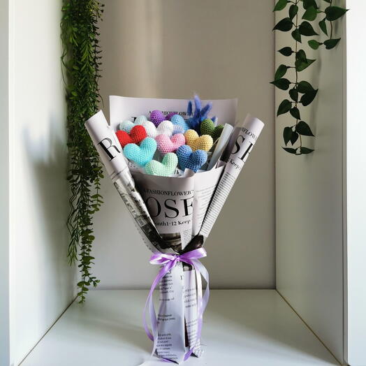 Букет сердечный " Для тебя"