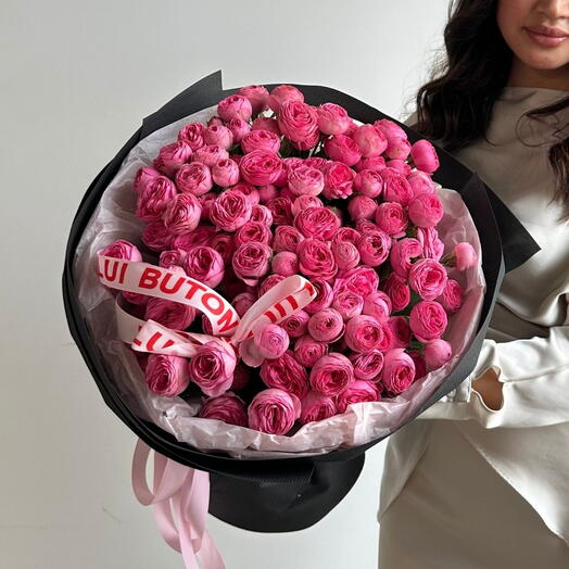 Букет "31 кустовых роз Giselle"