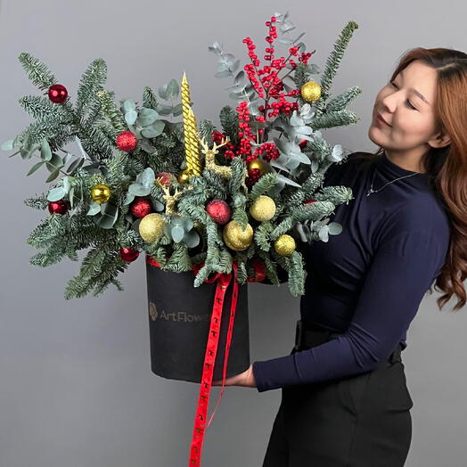 Цветы Букет Art Flowers Новогодняя Симфония