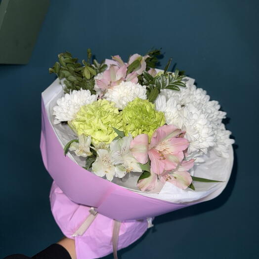 Букет " Розовый десерт"