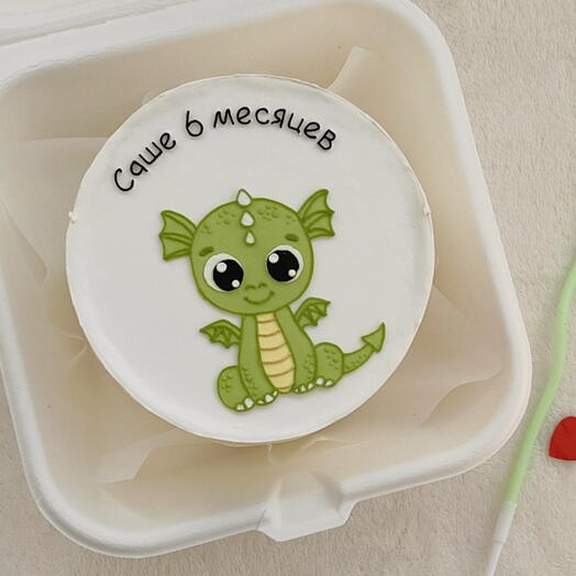 Bento cake for 6 months, by month
