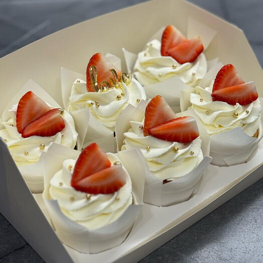 Капкейки love 6 шт